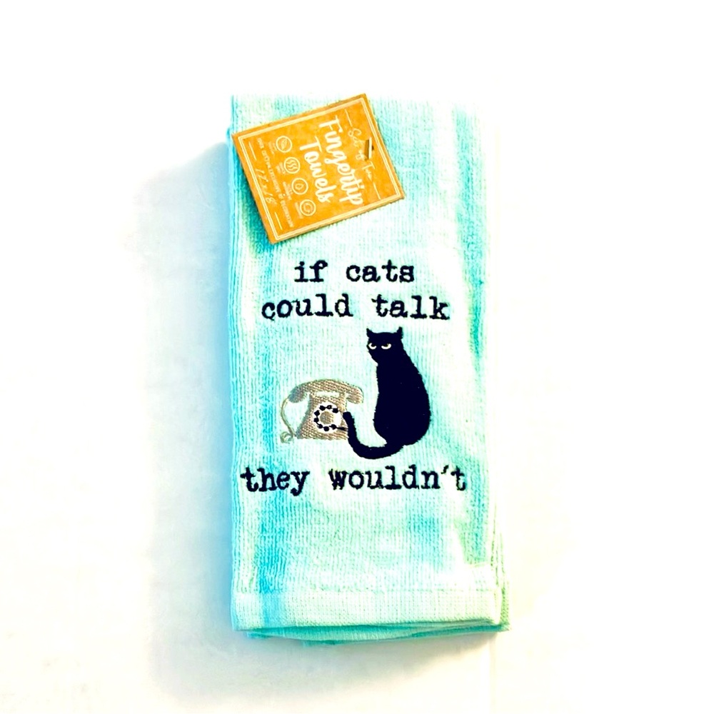 Cat Themed Fingertip Aqua One Available